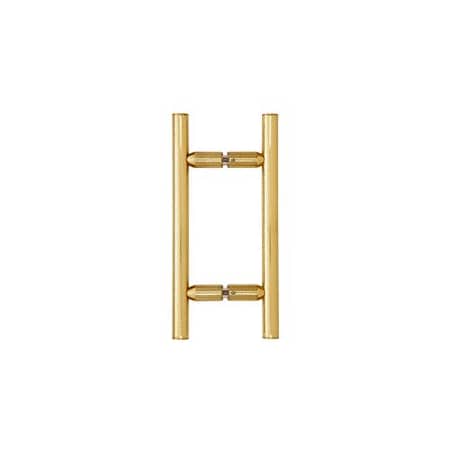 Unlacquered Brass 6-in Ladder Style Back-to-Back Pull Handle